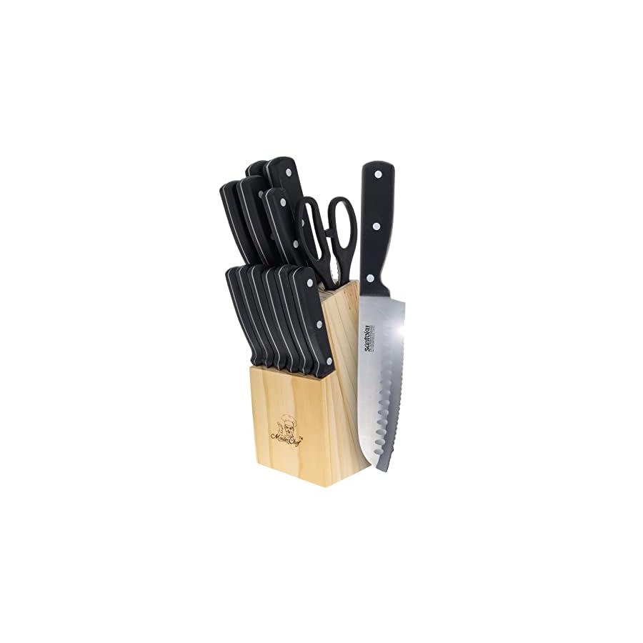 Beille-Kitchen-Knife-Set-Cooking-Baking-Supplies-Meal-Prep-with-Wood-Storage-Block-13pc Beille Kitchen Knife Set Cooking Baking Supplies Meal Prep with Wood Storage Block, 13pc