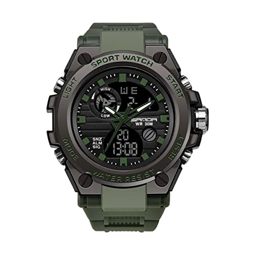 Relojes Hombre, Watch Relojes militares para hombres, para deportes al aire última intervensión, reloj electrónico táctico, reloj de pulsera LED, cronómetro, resistente al agua,...