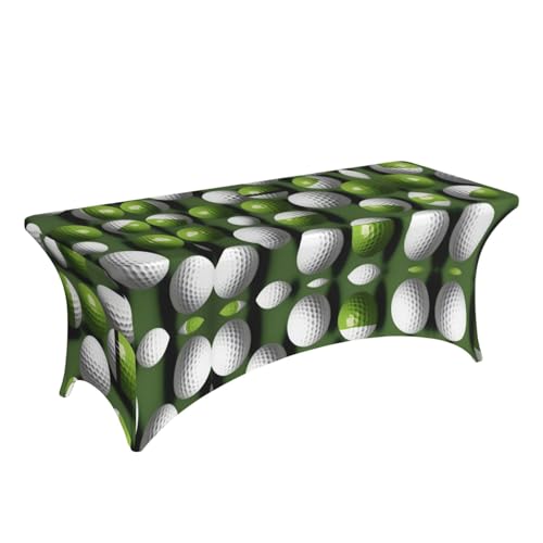 Housse de table balle de golf en élasthanne imprimé nappe stretch infroissable 1,8 m