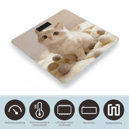 Báscula Digital de Baño con Plataforma de Vidrio Templado miniatura 3