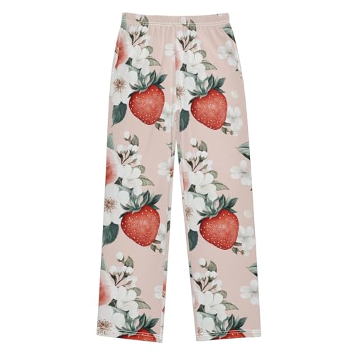 Pajama Bottoms, Pajamas Long Pant Flowers Lounge Wear Casual Pink Sleep Pants Soft Pjs Sleepwear