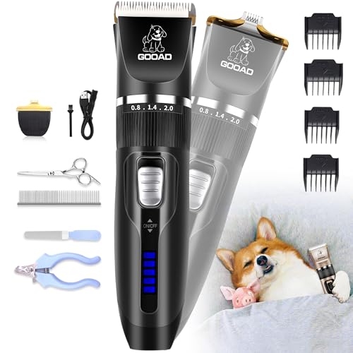 Tondeuse pour chien rechargeable USB pour couper les poils epais des animaux domestiques