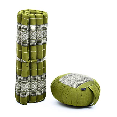 Leewadee Cushion Set-1 Round Yoga Pillow and 1 Square - Image 3