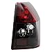 Spec-D Tuning Black Housing Red/Clear Lens Tail Lights Compatible with 2005-2008 Dodge Magnum, Left + Right Pair Assembly