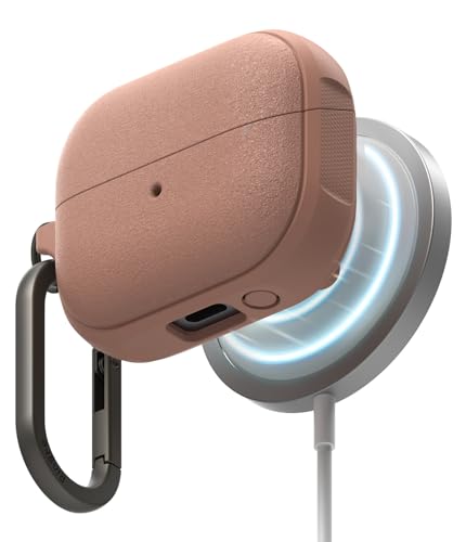 Image of Ringke Onyx Magnetic for Samsung Galaxy Buds 3 Pro Case /Galaxy Buds 3 Case Shockproof TPU Non-Slip Texture Cover with Keychain Carabiner for Magnetic Charging /Accessories - Constant Coral