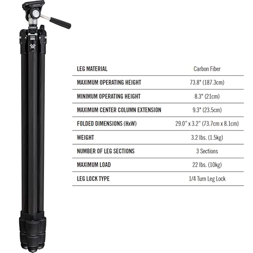 Image of Vortex Ridgeview Carbon Tripod Kit