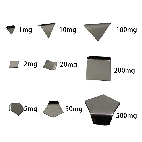 Digitale Waage, Kalibriergewichte-Set, 25 Stück, Edelstahl-Gewichte von 1 mg bis 1 kg, mit Aluminiumbox für Waage