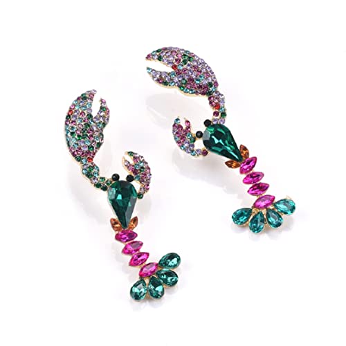 Lobster Earrings For Women, Cute Crawfish Earrings For Girls, Ocean Lobster Dangle Earrings Hypoallergenic, Beach Lobster Bohemian Drop Earrings, Crayfish Crab Earrings Studs, Lobster Jewelry Gifts Funny Earrings #TOP2