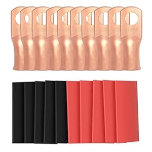 Sanuke SAG4516-10PK Batterieklemmen-Set mit Schrumpfschläuchen