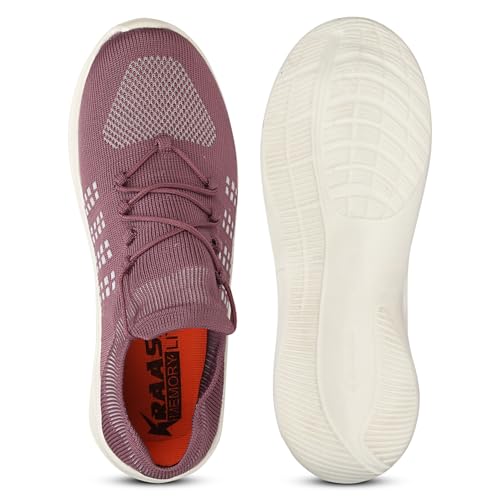 Image of Kraasa Women 4195 Casual Shoes | Sneakers for Daily Use and Casual Outfits | Fashion Footwear | Soft Cushioned Insole