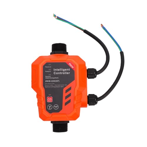 Odorkle Controlador Electrónico de Presión de Bomba de Agua con Presión de Inicio Ajustable 30A Max 10bar 50/60Hz para de Suministro de Agua de Riego de Jardín Doméstico