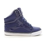 Pastry Pop Tart Grid Adult Dance Sneakers, Navy, Size 8.5