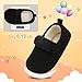L-RUN Girls House Shoes Toddler Boys House Slippers Slip-on Kids Baby Indoor Slippers Fuzzy Socks Black 6-7 Toddler