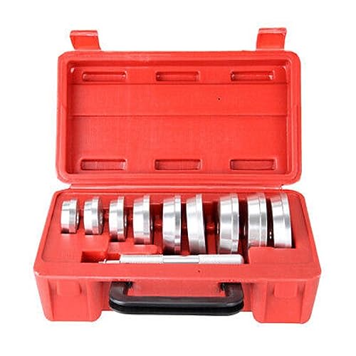 LEDON 11-Piece Wheel Bearing Race Seal Bush Driver Set – Heavy Duty Aluminium Bushing Installer Tool Kit with 9 Discs & Carry Case for Car, Motorcycle, 4x4 Vehicles – Bearing & Seal Installation Tool