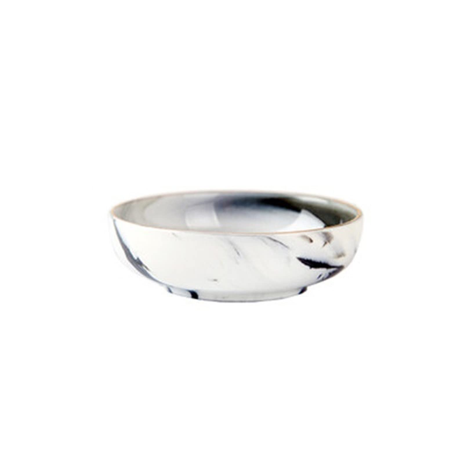 XYIANG Dipping Dish Dip Bowls Snack Bowl Ceramic Sauce Plate Marble Pattern Round Fruit Seasoning Bean Vinegar Ketchup Soy Sauce Bowl Pigment Plate Tableware Appetizer Plate Seasoning Dish (B 1 pcs)