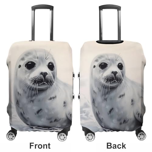 Harp Painting Luggage Cover, Washable Elastic Suitcase Cover Protector Fit 18-32 Inch Luggage3