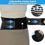 KkaFFe Back Brace for Men Women, Tourmaline Magnetic Back Braces for Lower Back, Self Heating & Soothing Back Support Belt, Lumbar Support Belt for Herniated Disc/Sciatica (Medium) - Image 2