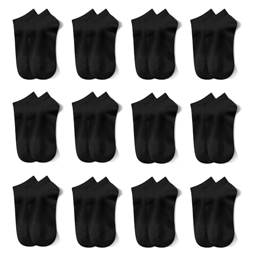 Desanlapi Sneaker Socken Kinder Baumwolle 12 Paar Sportsocken...