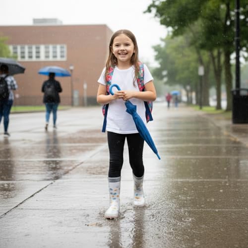 Bottes de pluie transparentes filles en PVC imperméable durable