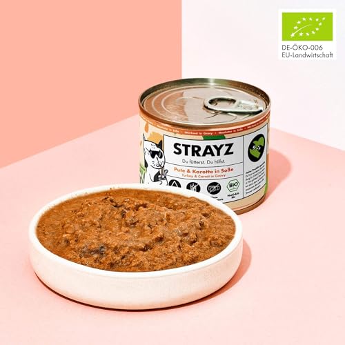 STRAYZ Katzenfutter Nass in Soße Probierpaket – Getreidefrei, Hoher Fleischanteil, ohne Zuckerzusatz, 100% natürliche Zutaten, Premium Nassfutter in Soße für wählerische Katzen
