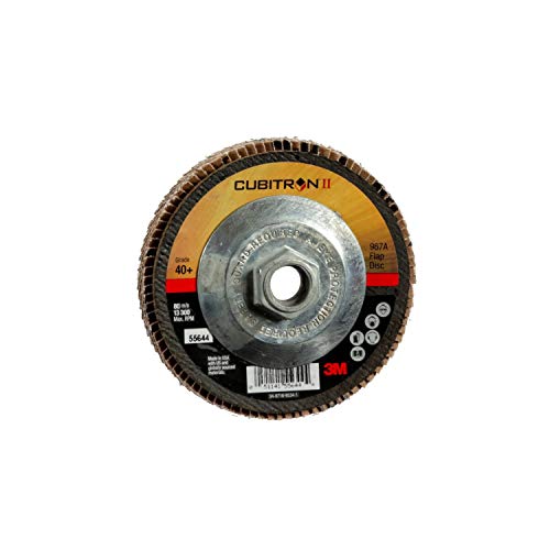 3M(TM) Cubitron II Fächerscheibe 967A, T29 Giant (verschiedene Größen und Körnungen), 4-1/2 in x 5/8-11 in, 10 Cover