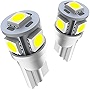 Marsauto 194 LED Bulbs 168 T10 2825 5SMD LED Bulbs Car Dome Map License Plate Lights Lamp White 12V (Pack of 2)