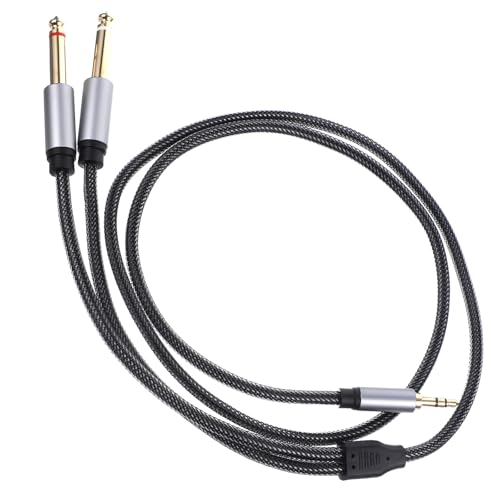 Cable divisor de audio 3.5mm a dos jacks 6.35mm 1m miniatura 1