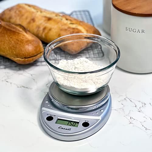 Escali Primo Digital Food Scale Multi-Functional Kitchen Scale and Baking Scale for Precise Weight Measuring and Portion Control, 8.5 x 6 x 1.5 inches, Chrome - 2
