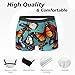 yyunbmr Cool Funny Boxer Briefs for Men Humorous Trunks 3D Cut Underwear Mens Fashion Shorts Butterfly and cello Print, Black, XXL