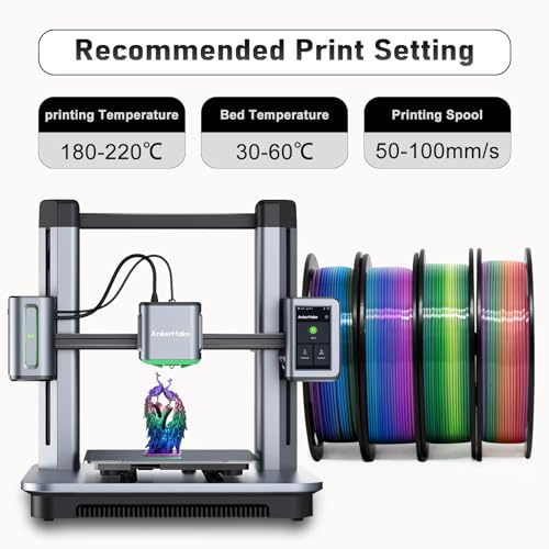Image of YOUSU 1.75mm Silk Shiny 4 Types Rainbow Multi Colored Fast Color Change PLA 4 in 1 3D Printer Filament Bundle: 4 Types Multi Colored Silk PLA, 250g /Spool, 4 Spools 3D Printing Filament