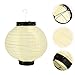 Alipis 2pcs Japanese Style Round Lanterns Asian Decorative Red Hanging Lanterns