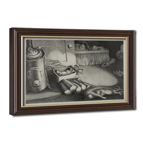 Toile Siesta de Wanda Gag : la douceur d'une décoration murale de bureau