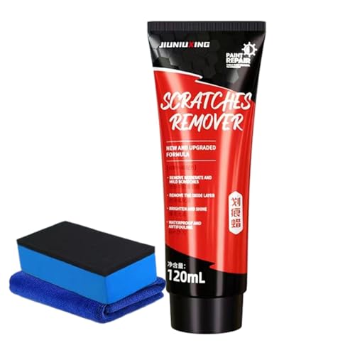 車の傷修復ペースト、車のワックス傷除去剤 | 疎水性カーワックスリムーバー,多機能スクラッチ消しゴム、120ml 車用スクラッチリムーバー、すべてのペイントカラーのカーディテイリングカー