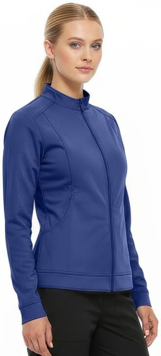 Natural Uniforms Women's Ultra Soft Stretch Zip Up Scrub Jacket (5200) - Image 2
