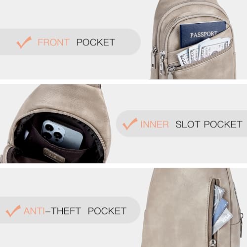 Image of Telena Sling Bag for Women Crossbody Bags Purse for Women Vegan Leather Fanny Pack with Adjustable Strap