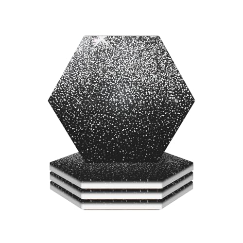 Dessous de verre céramique paillettes argentées table basse - 2