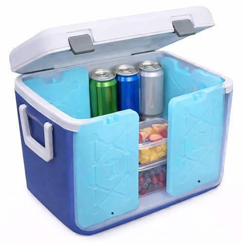 Image of Kona XXL Ice Packs for Coolers - 2 lb Reusable Slim Freezer Packs, Long-Lasting Dry Ice Alternative for Cooler Bags, 13x10 Inch, Fast Freeze (-5 C), Available in Multiple Pack Quantities