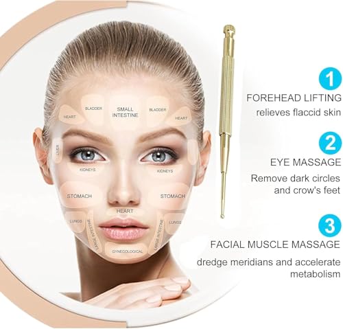 Acupuncture Ear Seeds Press Seeds 400 Pcs Acupressure Ear Beads Ear Counts Acupuncture Acupressure Tools Disposable with Acupuncture Point Chart Probe for Balance & Wellness (Crystal 40pcs)