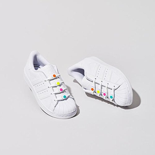 Hickies Kids Tie-Free Laces - White Sprinkles #TOP2