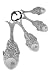 Ganz 4-Piece Measuring Spoons Set, Fish (ER32652)
