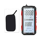Multímetro digital con True RMS para FS899C para FS899L, recargable USB-C, mide la resistencia de capacitancia de corriente de voltaje en uso doméstico o industrial (FS899C + caja de reloj)