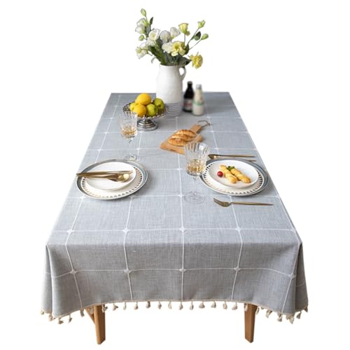 Nappe rectangulaire coton lin de qualité supérieure style art - 2