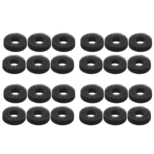 Serenophile 24 pares de anillos de agarre de esponja para control de PS5, PS4, Xbox, Switch y Steam Deck, gris y negro