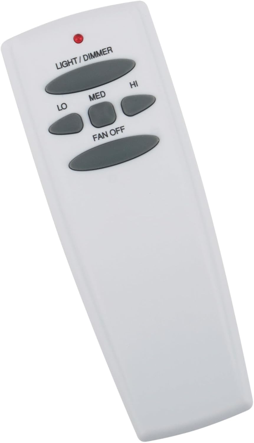 Close-up front view of the UC7087T replacement remote control, highlighting the button layout.