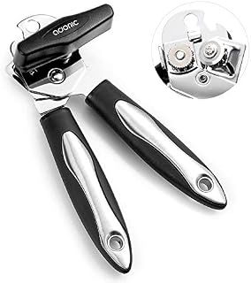 Can Opener Manual, Adoric 3-in-1 Professional Heavy Duty Can Opener Stainless Steel Ergonomic