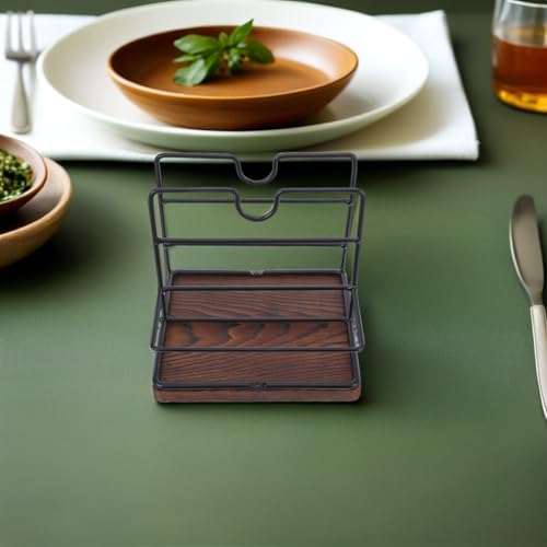 Porte-serviettes vertical bois rangement serviettes papier table