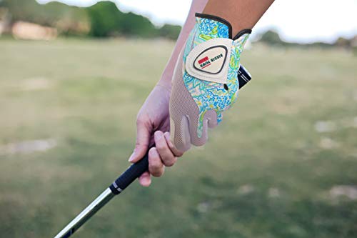 Birdie Town Jupiter Women’s Golf Glove - Breathable Synthetic Leather - One Size Fits Most (Sea Foam, Worn On Left Hand (Right Handed Golfer)) #TOP3