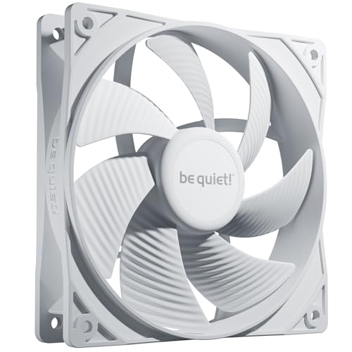 be quiet! Pure Wings 3 120mm PWM White Fan | High top-end Speed | Low Minimum RPM | Optimized Fan Frame | Extraordinary air Pressure | White | BL110