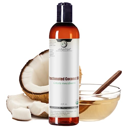 uhRohMuh Premium Organic Fractionated Coconut Oil USDA Certified - 8