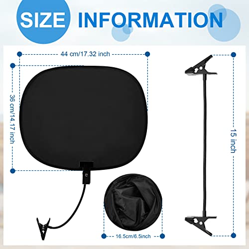 Amylove 2 Pcs Laptop Sun Shade Black, Monitor Visor with Adjustable Clips by Amylove - Image 2